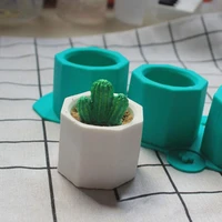 3 in 1 silicone mold epoxy resin flower pot concrete clay making mold silicone mold craft for cement candle soap making mould