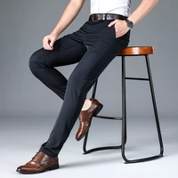mens fashion trousers 2020 classic office pants for mens black pants grey casual business pants mens work trousers large size