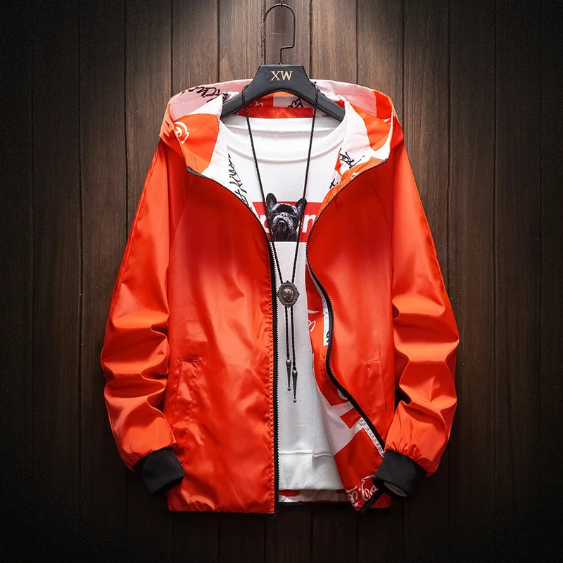Ветровка мужская, куртка в стиле хип-хоп, Новый комбинезон, мужские куртки с обеих сторон, пальто, мешковатые куртки 8XL от AliExpress WW
