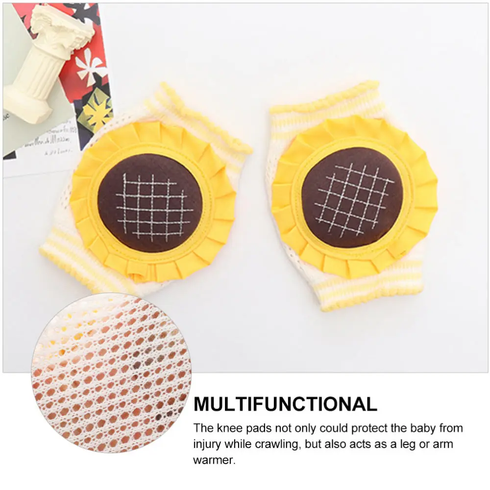 

1 Pair of Breathable Knee Pads Toddler Crawling Knee Protective Pads