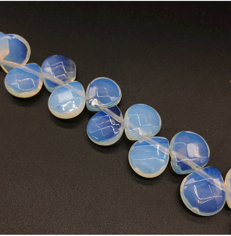 Бусины с гранями в форме капли воды из натурального камня бусины цепочки