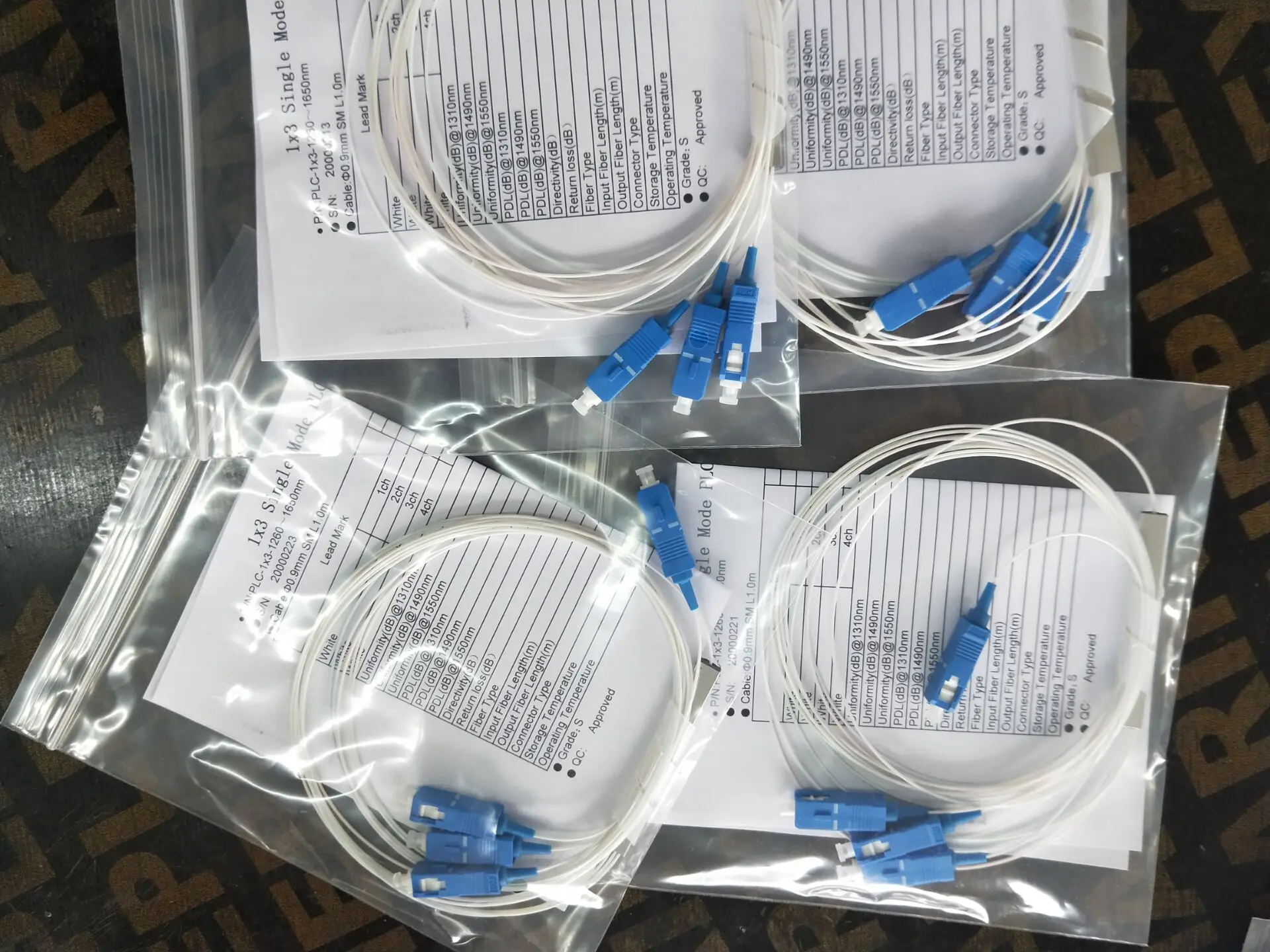 Сплиттер Sc Apc FTTH оптоволоконный мини одномодовый ПЛК 1X3 стальная труба sc