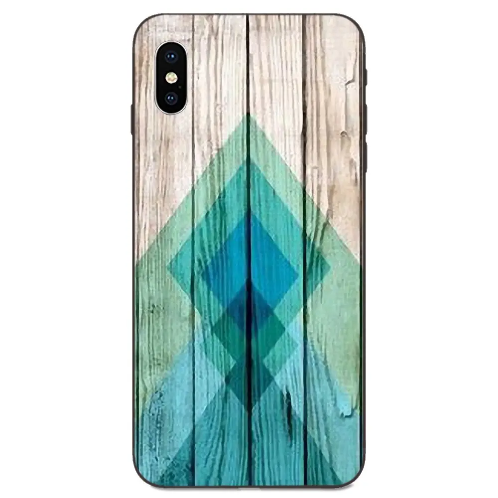 Soft Case Mobile For Galaxy A3 A5 A6 A6s A7 A8 A9 A10 A20E A30 A40 A50 A60 A70 A80 A90 Plus 2018 Green Chevron On Wood | Мобильные