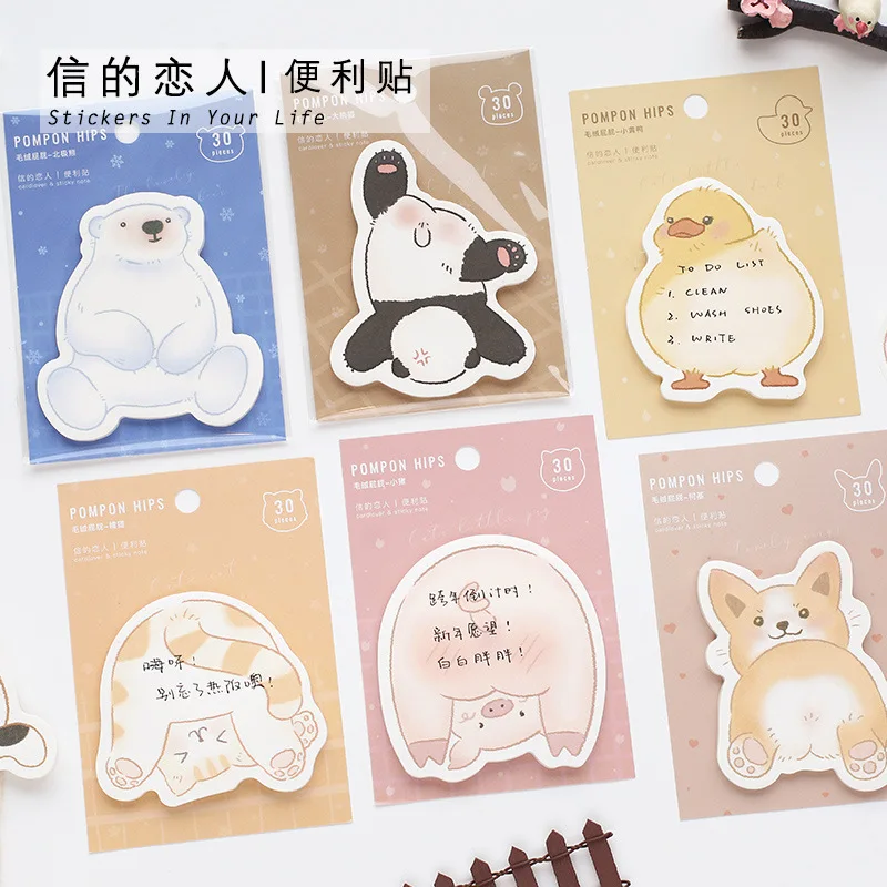 Симпатичные блокноты для записей с изображением питомцев мультяшных животных