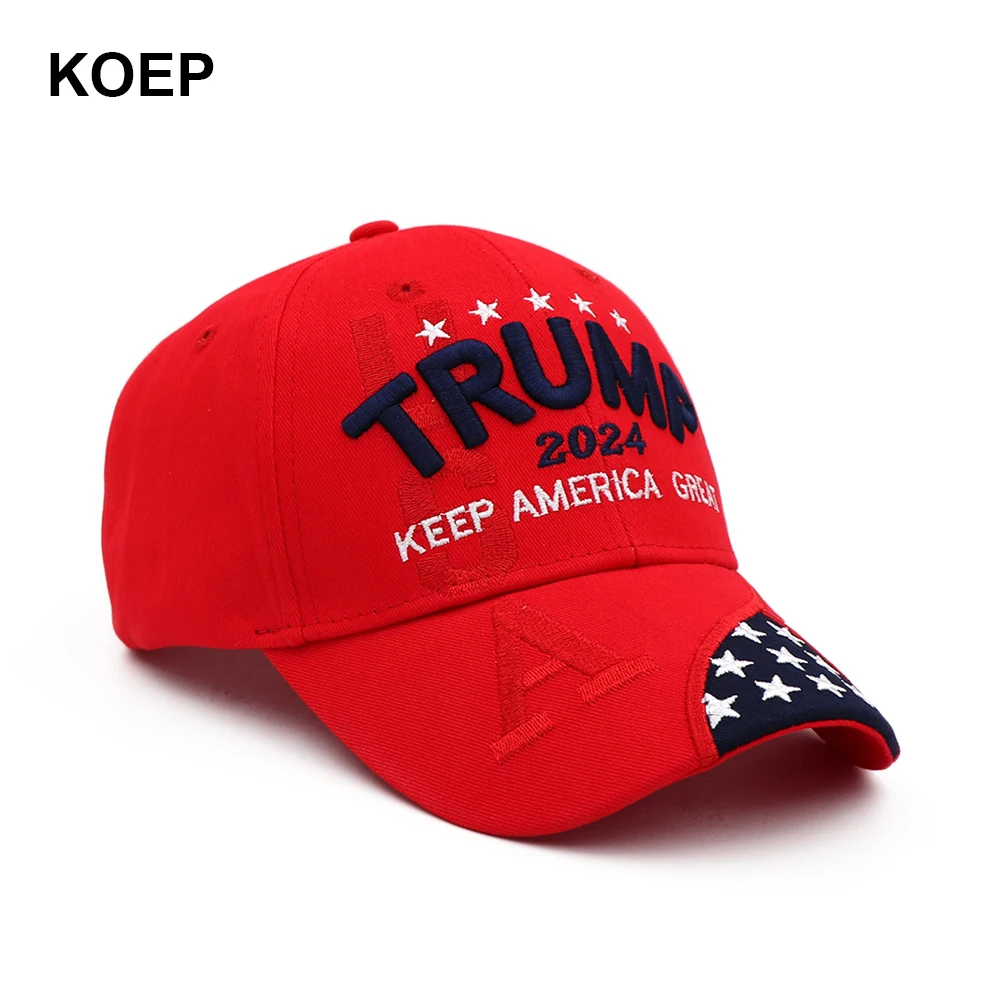 Новый Дональд Трамп 2024 Кепка США бейсболка s Keep America Great Снэпбэк президент шляпа 3D