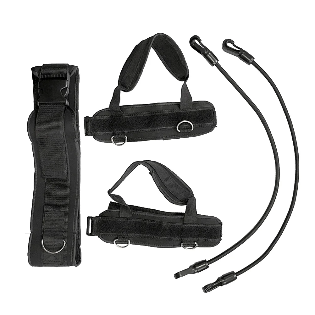 

7 Pcs/Set Resistance Band Set Running Basketball Soccer Abs Exercise Fitness Tube Workout Bands (Black)