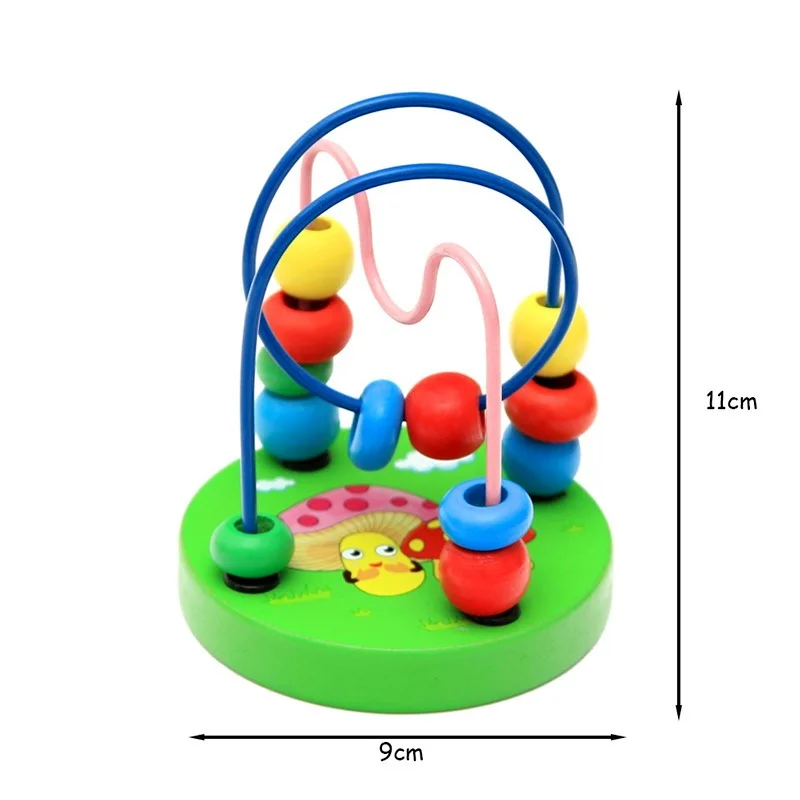 

9*11cm Baby Toddler Educational For Children Cribs Stroller Lovely Animals Round beads Mobile Montessori Kids Toys