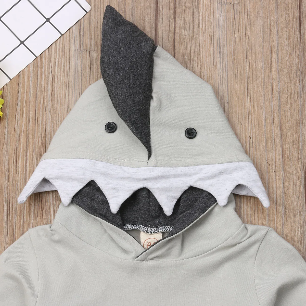 Baby Boys 2PCs Hooded Clothes Sets Babies Hoodie Top Pants Kids Outfits Infant Newborn Shark Clothing Set 0-4T ropa bebe niño | Детская