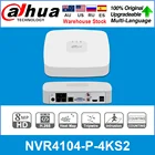 Сетевой видеорегистратор Dahua оригинальный NVR4104-4P-4KS2 4 канала 4 Poe Порты и разъёмы NVR Смарт 1U H.265 4K Lite 80 Мбитс максимум для видеонаблюдения Системы