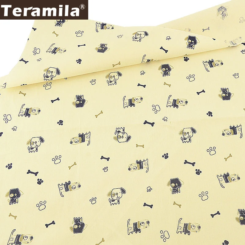 Teramila Tissu 100% хлопок бежевый швейный тканевый измеритель ткани Telas одеяло лоскутное