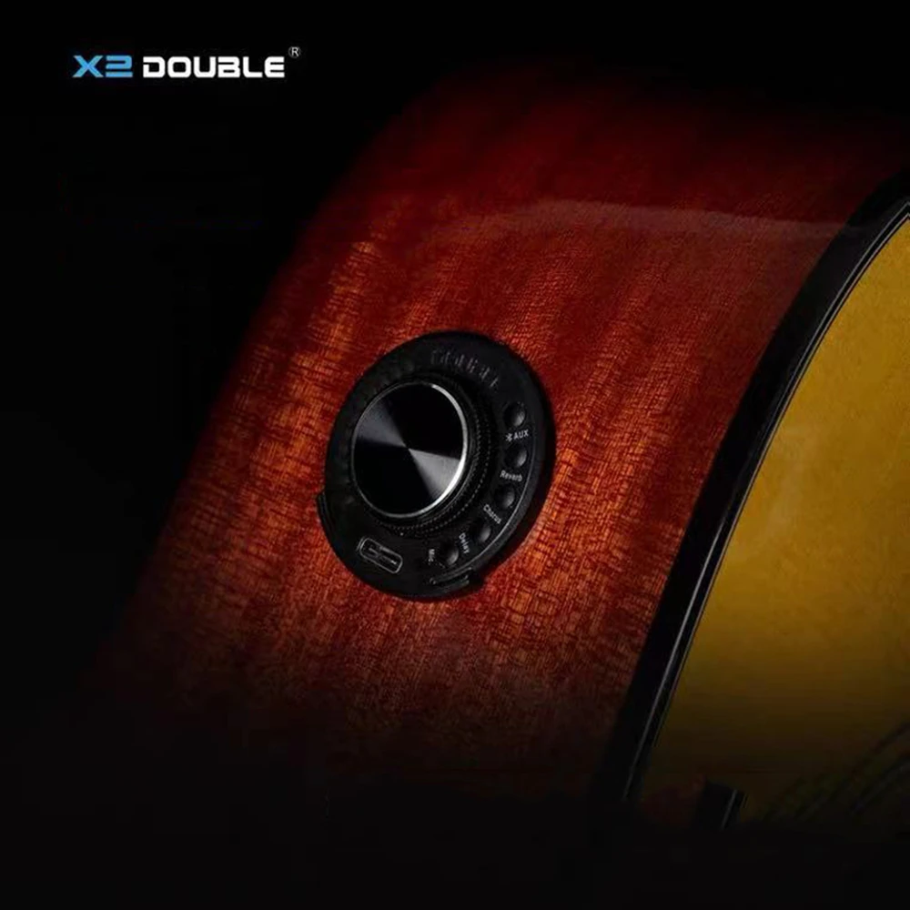 X2 DOUBLE S1 PRO V3 OS1 Акустическая гитара резонансный пикап встроенный хор эффекты