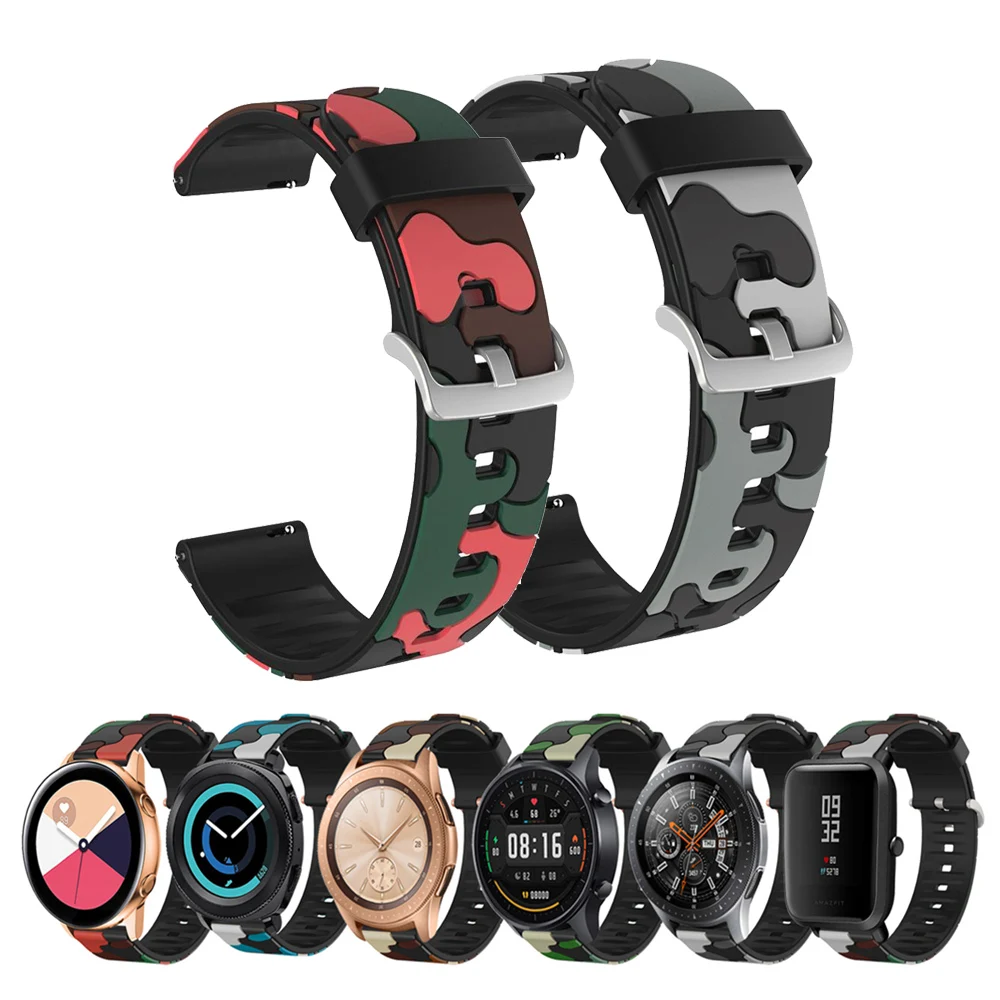 

22 20 мм для huawei GT 2 2E 42 46 мм ремешок huami amazfit gtr bip Samsung Gear sport S2 S3 Classic galaxy watch active 40 44 мм