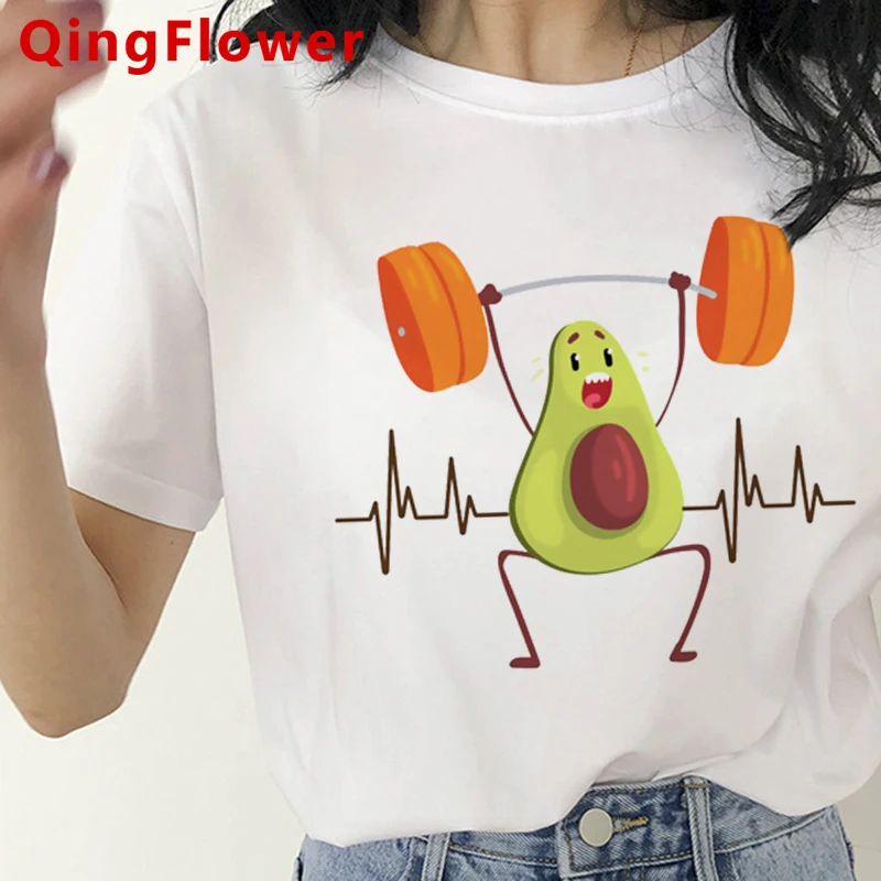 

Kawaii авокадо, летний топ, футболка для женщин Японская уличная одежда Повседневная tumblr harajuku летний топ kawaii размера плюс