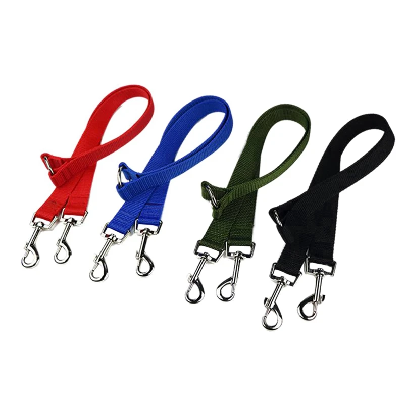 Двойной поводок собаки эластичный Pet пара прогулочные провода растягивающаяся