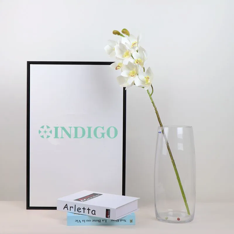 

INDIGO - 50pcs 3D Pink Cymbidium Large Size Orchids New Style Real Touch Flower Wedding Party Free Shipping