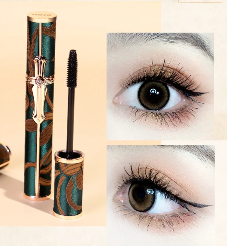 

Curling Mascara Waterproof Antiperspirant Not Blooming Long Curling Makeup Sense of Natural Fiber Mascara