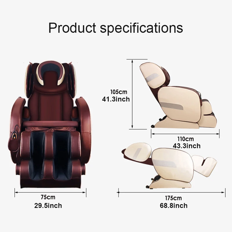

Massage Chair Sofa Chair Massager Full Body Electric For Neck Cushion Groove Vibrators Massage MC37213