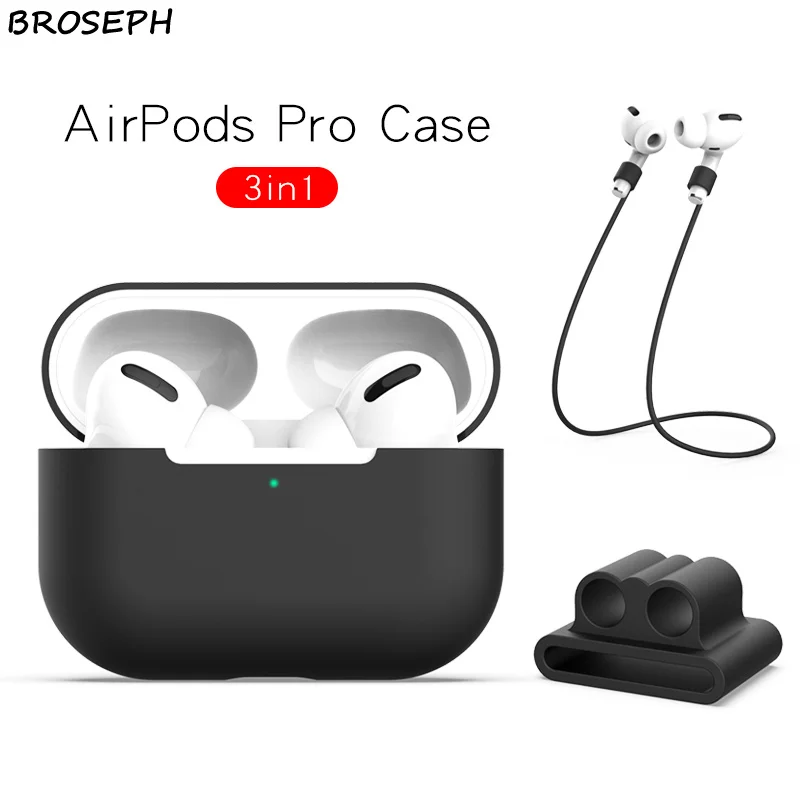 Силиконовый чехол для Airpods Pro наушников с беспроводной зарядкой Apple Air Pods pro 3 Fundas