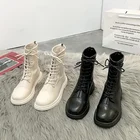 Обувь для женщин, женские ботинки-мартинсы, женские зимние ботинки на подошве, женская обувь