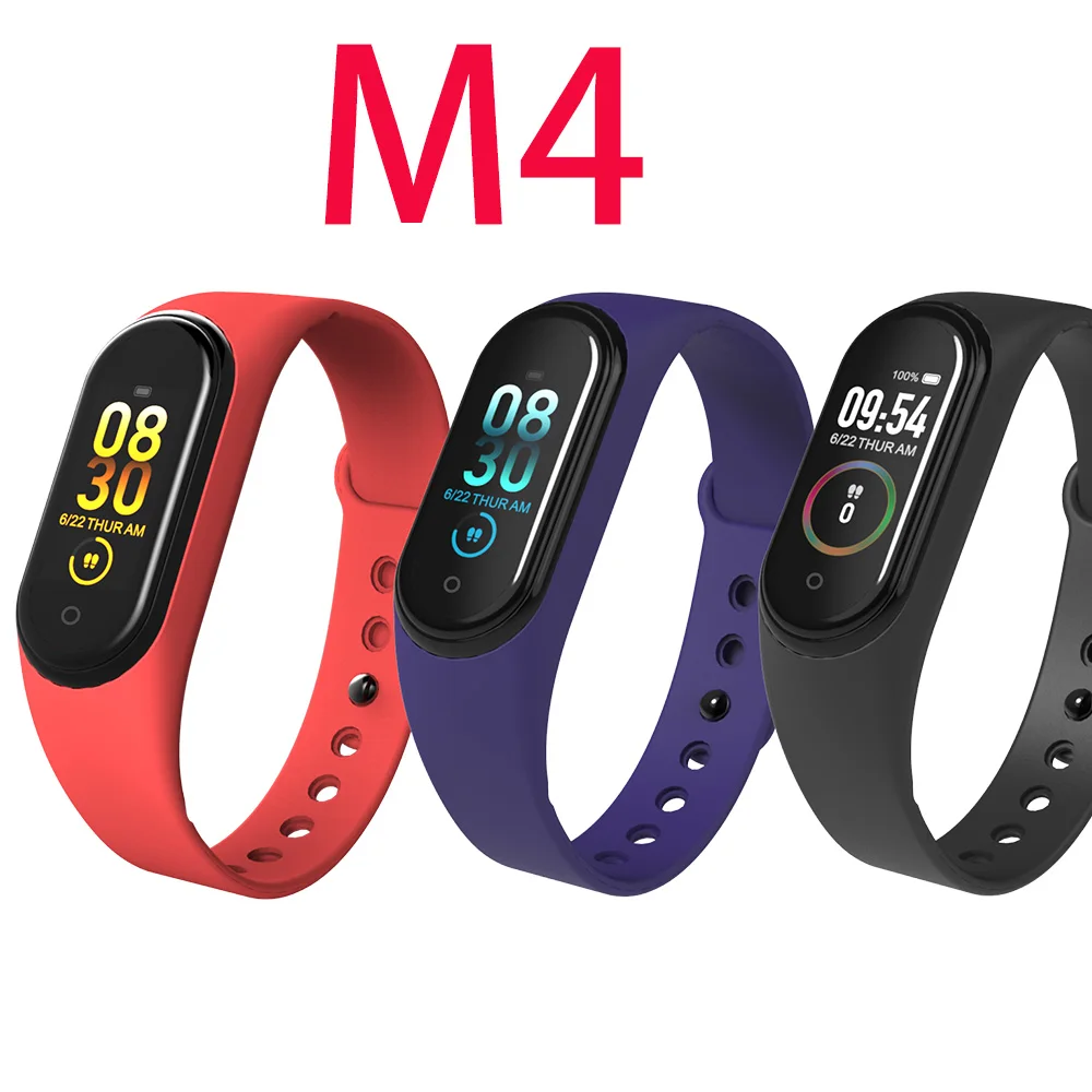 10 шт./лот M4 браслет Smartband часы монитор сердечного ритма фитнес трекер активности