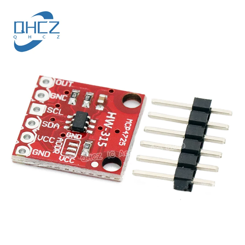 10 шт./лот MCP4725 I2C DAC Модульная плата разработки