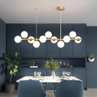 nordic art led chandeliers for the kitchen living room hall dining modern glass ball hanging pendant lamp indoor lighting design