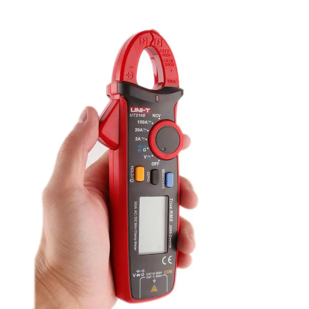 UNI T UT210E True RMS Mini Digitale Klem Meter AC/DC Stroom Spanning Авто Диапазон VFC Capaciteit Бесконтактный