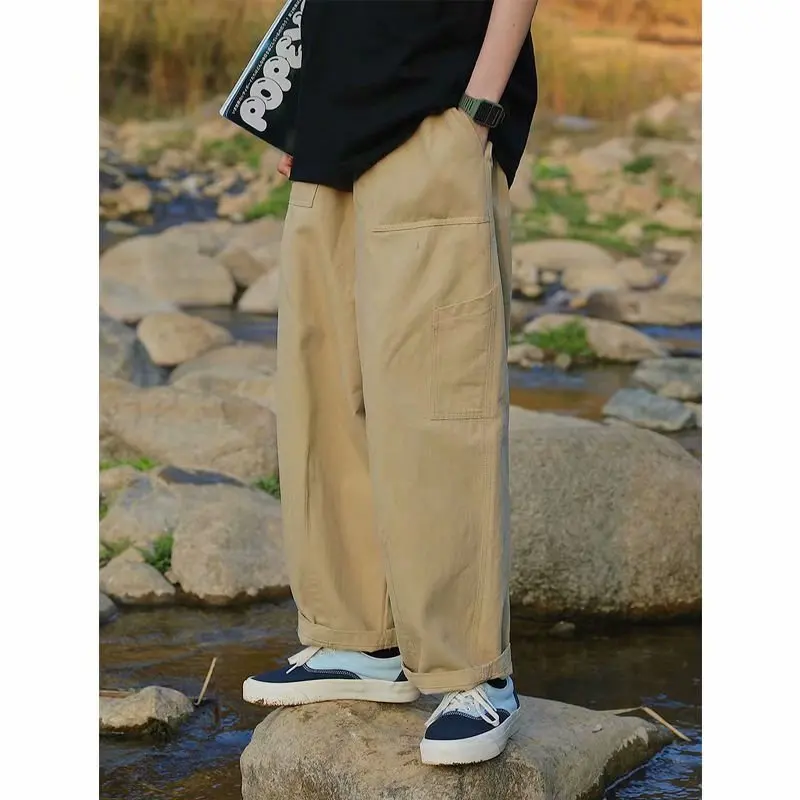 

Японские брюки-карго большого размера в стиле High Street Safari для мужчин и женщин 2021 весна/осень уличная одежда Джоггеры мужские брюки-султанки