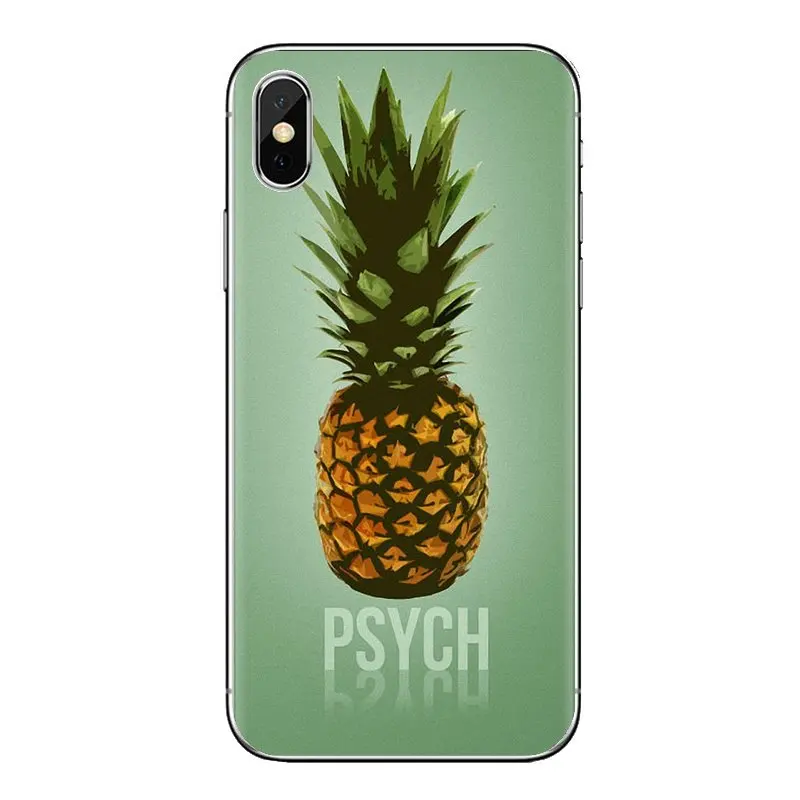 Psych Tv ананас логотип узор ТПУ прозрачный чехол для Xiaomi Redmi 4A S2 Note 3 3S 4X5 Plus 6 7 6A Pro