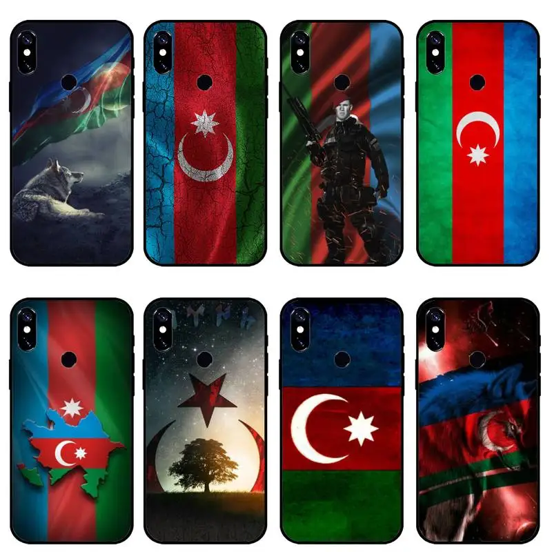 

Azerbaijan buta flag Phone Case For Xiaomi mi 9 9t 10 redmi 9 9a 8 8a note 10 9 9s 8 8t 7 pro max funda cover coque