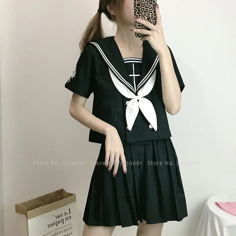 Женский костюм японского моряка JK Униформа комплекты в стиле колледжа школьные
