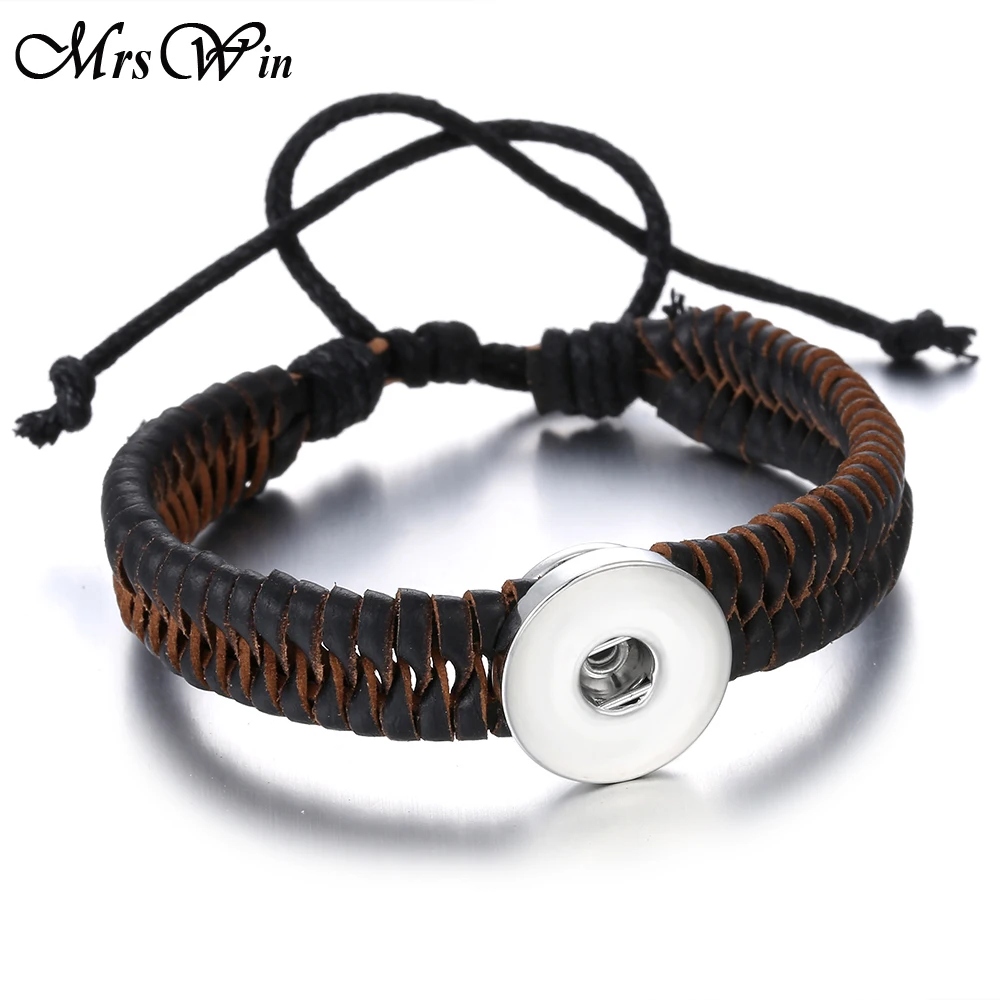 Новинка 2019 оснастка ювелирное изделие кнопка браслет для женщин и мужчин