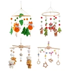 Детская Мобильная погремушка-погремушка Монтессори для новорожденных животных подвесная детская кроватка спиральная игрушка на коляску Рождественский подарок