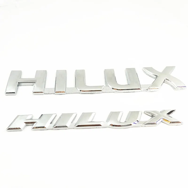 Серебряный ABS HILUX автомобильный задний бампер багажник Английский алфавит буквы