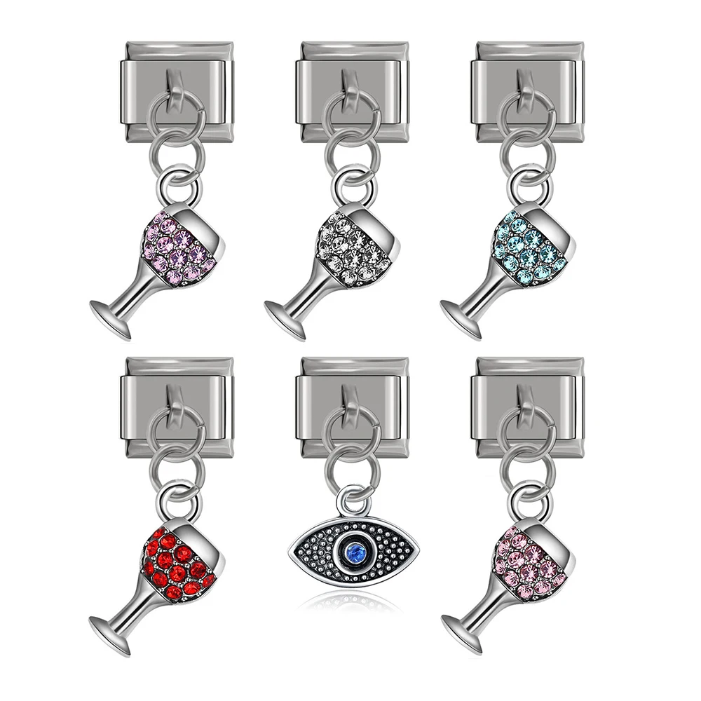 Hapiship оригинальный браслет из нержавеющей стали 9 мм ширина ромашка красное вино