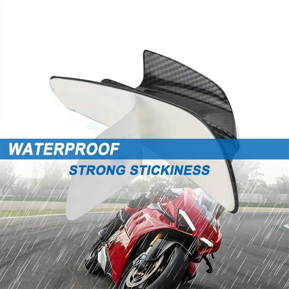 

1 Pair Motorcycle Winglet Pasted Aerodynamic Wing Kit Spoiler Motorbike Decoration Accessories For Honda Kawasaki BMW