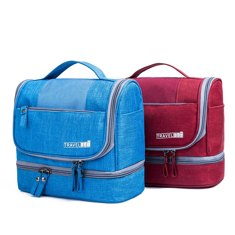 

Men Women Cosmetic Bag Make Up Organizer Case Toiletry Wash Pouch Large-Capacity Zipper Waterproof Traveling Portable Handbag