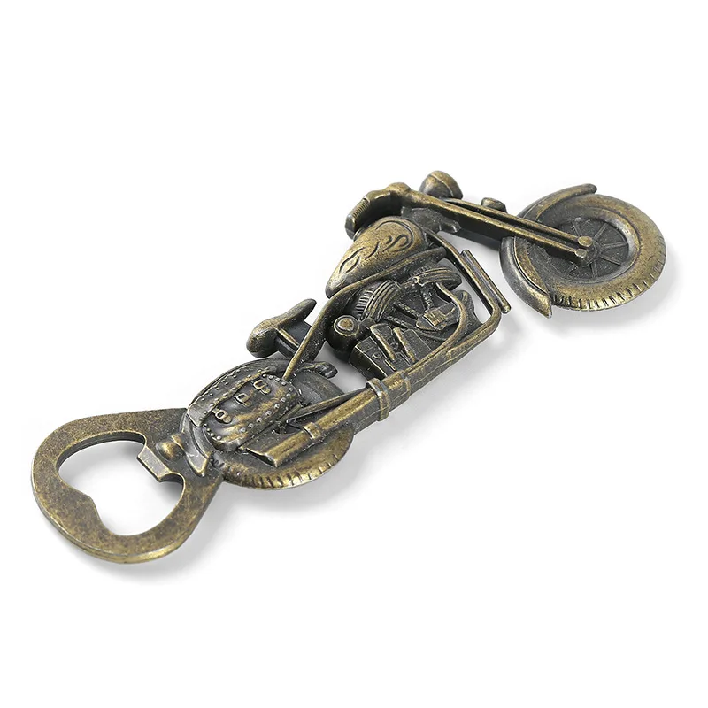 

Metal Bottle Opener Vintage Harley Motorcycle Wine Opener with Greeting Card Heavy Duty Flat Bottle Opener Gift for Men