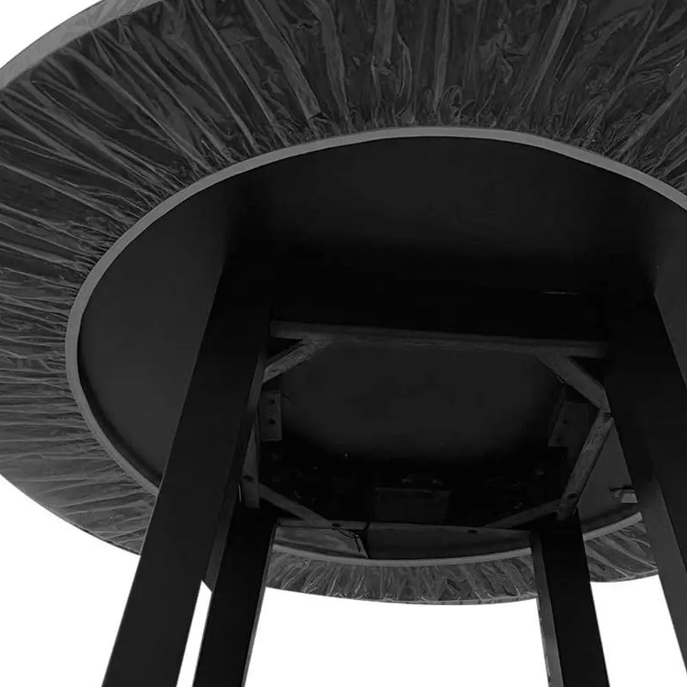 

Vinyl Fitted Round Tablecloth Transparent Soft Glass Table Mat Waterproof Oilproof Plate Living Room Kitchen Table Cloth