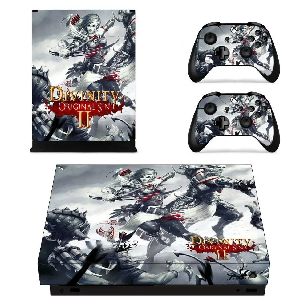 Divinity: оригинальная наклейка Sin 2 s для Xbox One X Skin стикеры Adesivo one консоли пульты