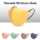 100 шт., одноразовые маски для лица Morandi 3D с принтом