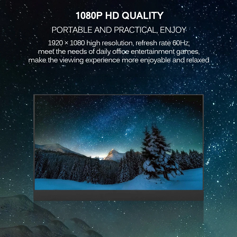 Монитор игровой портативный 13 3 дюйма 1080p с узкой кромкой|Запасные части| |