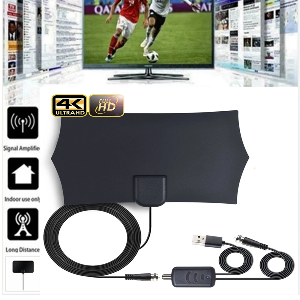 

ТВ-антенна kebidumei 1080P, радиус 2000 миль, без усилителя сигнала