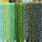 60 шт.лот натуральные 6 мм граненые бусины из зеленого камня Малахит жасперы нефритовые бусины кошачий глаз для изготовления ювелирных изделий своими руками браслеты