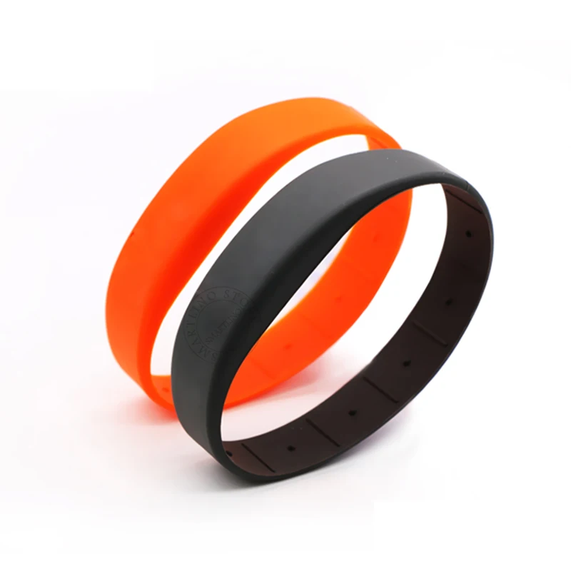 13.56MHz FM1108 RFID Wristband Silicone Bracelets Wrist Band NFC Smart MF S50 1k IC ISO14443A Waterproof Door Access Control |