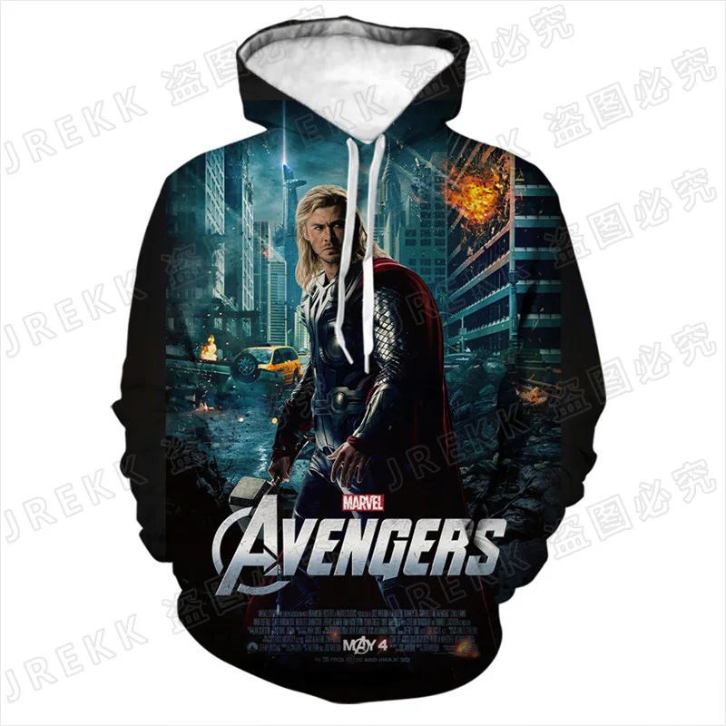 

3D Print Sweatshirts Men Women Children Casual Thor Hoodies Pullover Long Sleeve Boy Girl Kids Streetwear Jacke Clothing