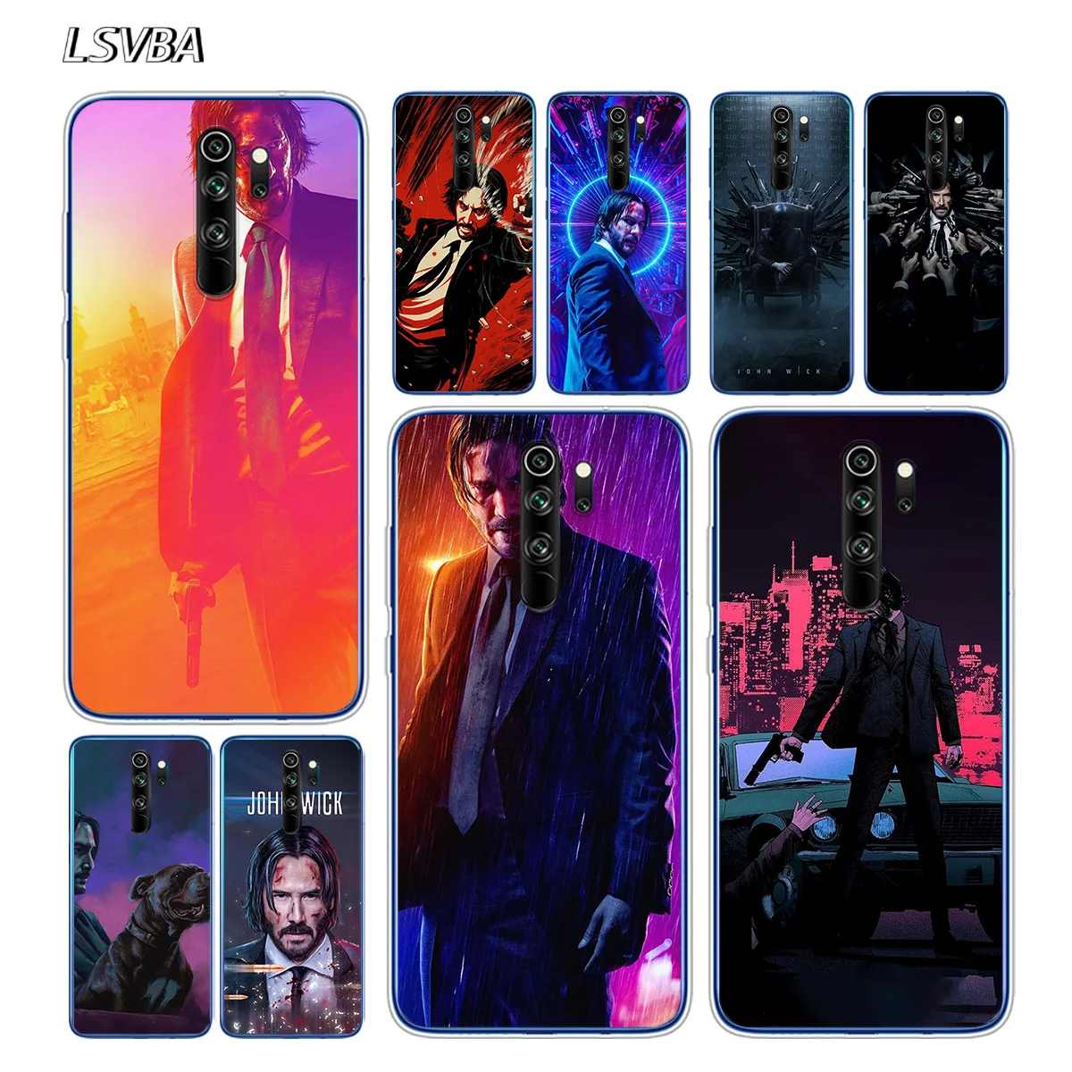 

Soft TPU Silicone Cover John Wick For Xiaomi Redmi Note 9 9S 8T 8 7 6 5A 5 4X 4 Pro Max Phone Case