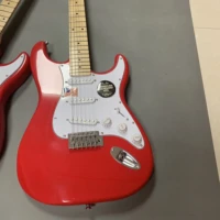factory direct supply classic style customized version of 6 string electric guitar hot red free delivery
