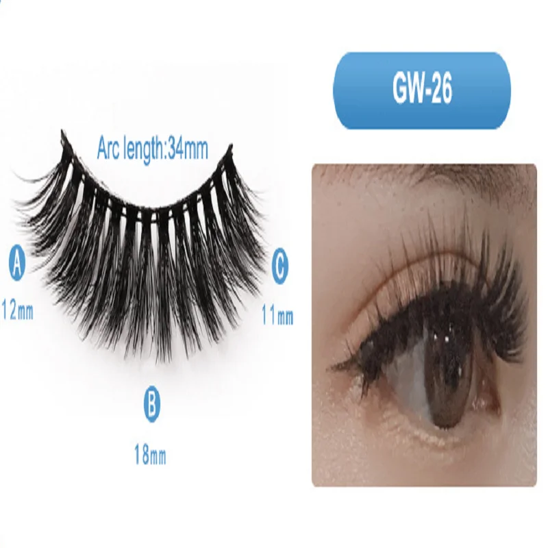 7 пар натуральных норковых ресниц 25 мм ресницы драматические длинные наращивание