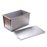 1pcs aluminum alloy non stick brownie cheese cake toast mold bread loaf pan baking pans dishes with cover kitchen baking tool